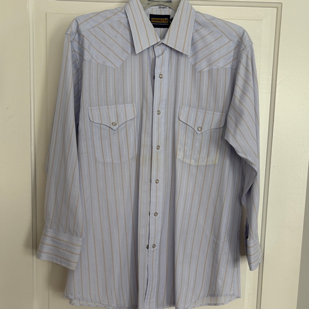 Vintage panhandle slim‎ long sleeve pearl snap wpl-6008